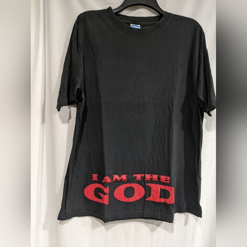 Vintage Marilyn Manson "I Am the God of F***" Band Tee XL 1994 Rare Black Metal